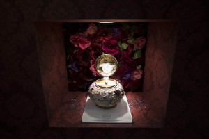 A cinerary urn manufactured by Swarovski is displayed at the Life Ending Industry Expo in Tokyo, Japan, on Tuesday, Dec. 8, 2015. The exhibition of equipment, products and services for funeral, burial and memorial services runs through Dec. 10. Photographer: Tomohiro Ohsumi/Bloomberg