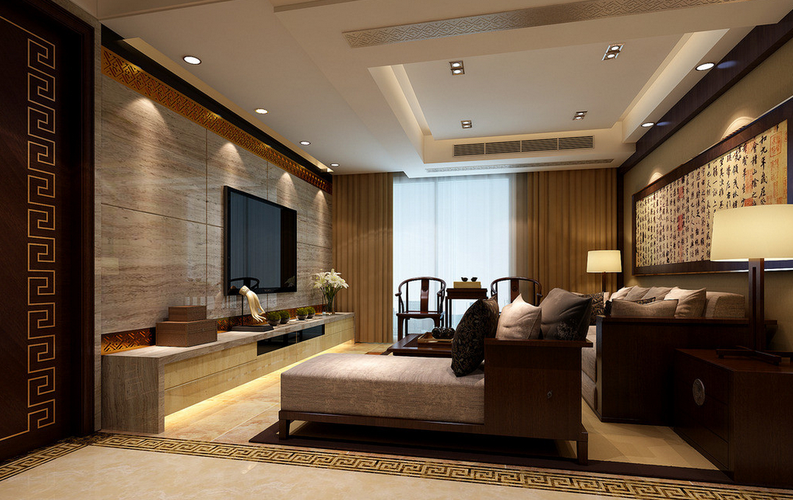 interior-design-of-high-end-chinese-living-room